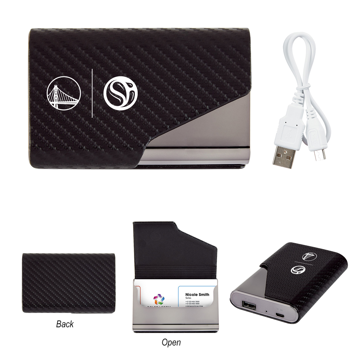 2-In-1 Zeus Power Bank With Card Holder